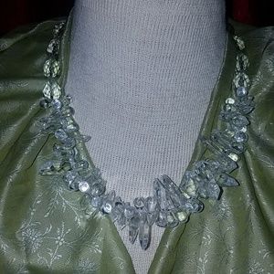 Short Crystal Clear Necklace